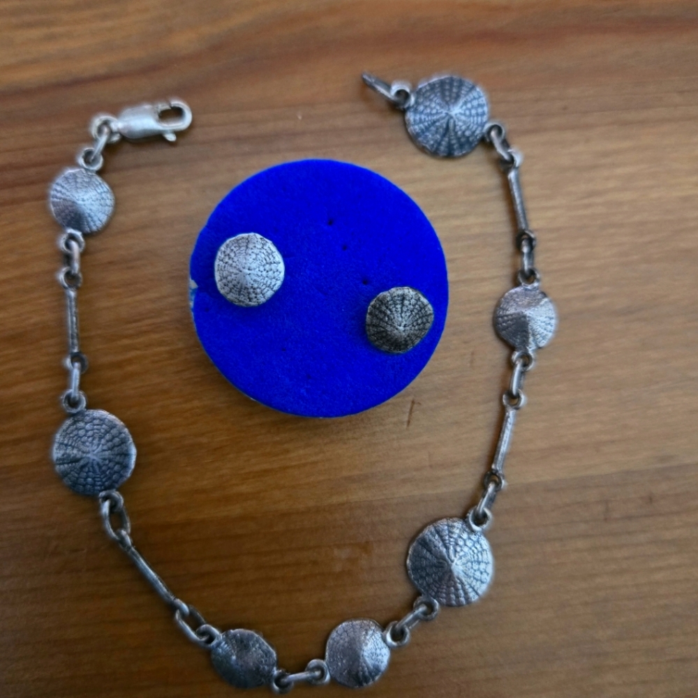 Silver Sterling 925 Bracelet and Earrings Set